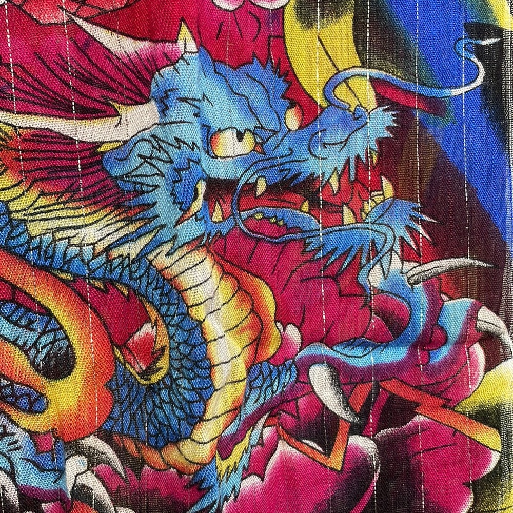 ED HARDY by Christian Audigier Cotton Scarf dragons floral gemstone - Picture 5 of 16